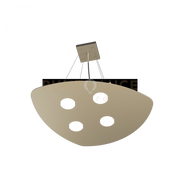 SHAPE SOSPENSIONE 4 LUCI SABBIA 1143-S4-SA