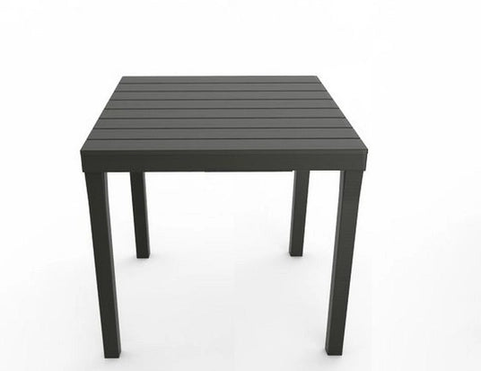 Tavolo Quadrato Antracite 78x78 cm in Polipropilene da Esterno