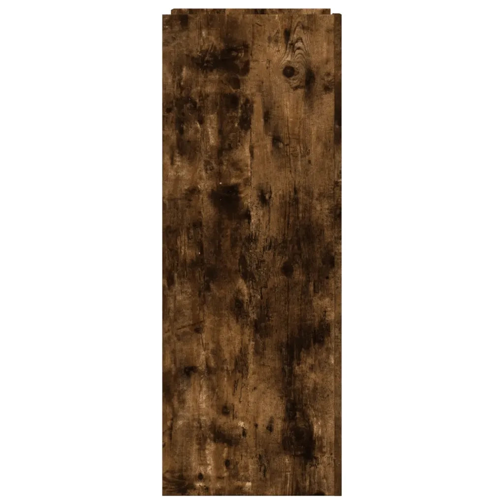Scarpiera-Scaffale per scarpe Rovere Fumo 74,5x37,5x100 cm in Legno Multistrato