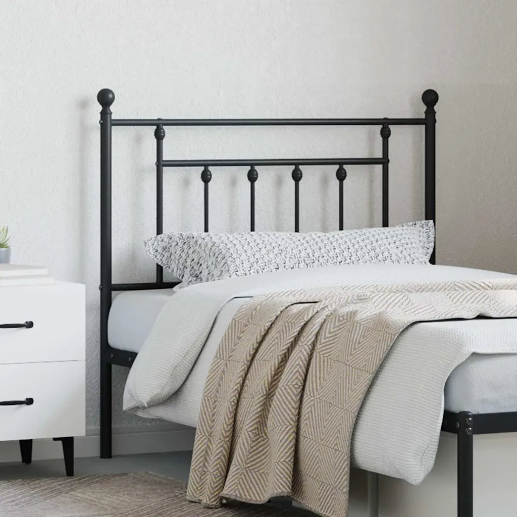Testiera di Ricambio in Metallo Nero 90 cm 353565
