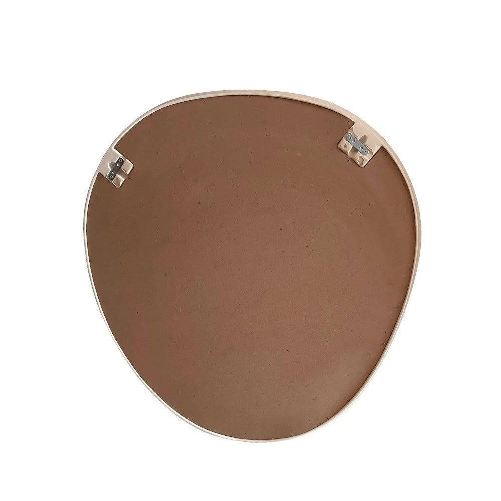 Specchiera Sagomata di Design SP48 88x85 cm Colore Cashmere | Specchio da Parete Moderno a Forma Irregolare