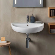 Lavabo sospeso Geberit 65 cm in ceramica bianco  Selnova