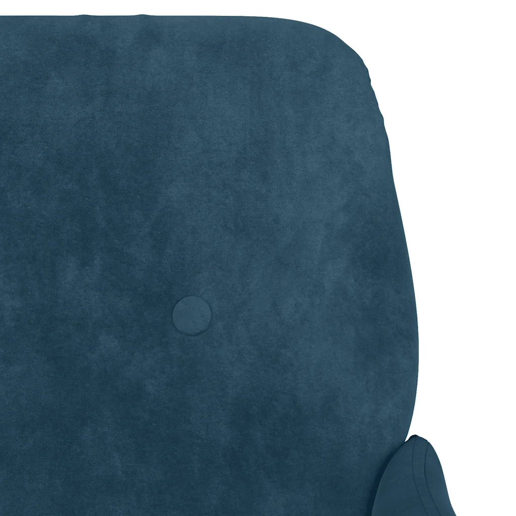 Poltrona Blu 62x79x79 cm Velluto 351413
