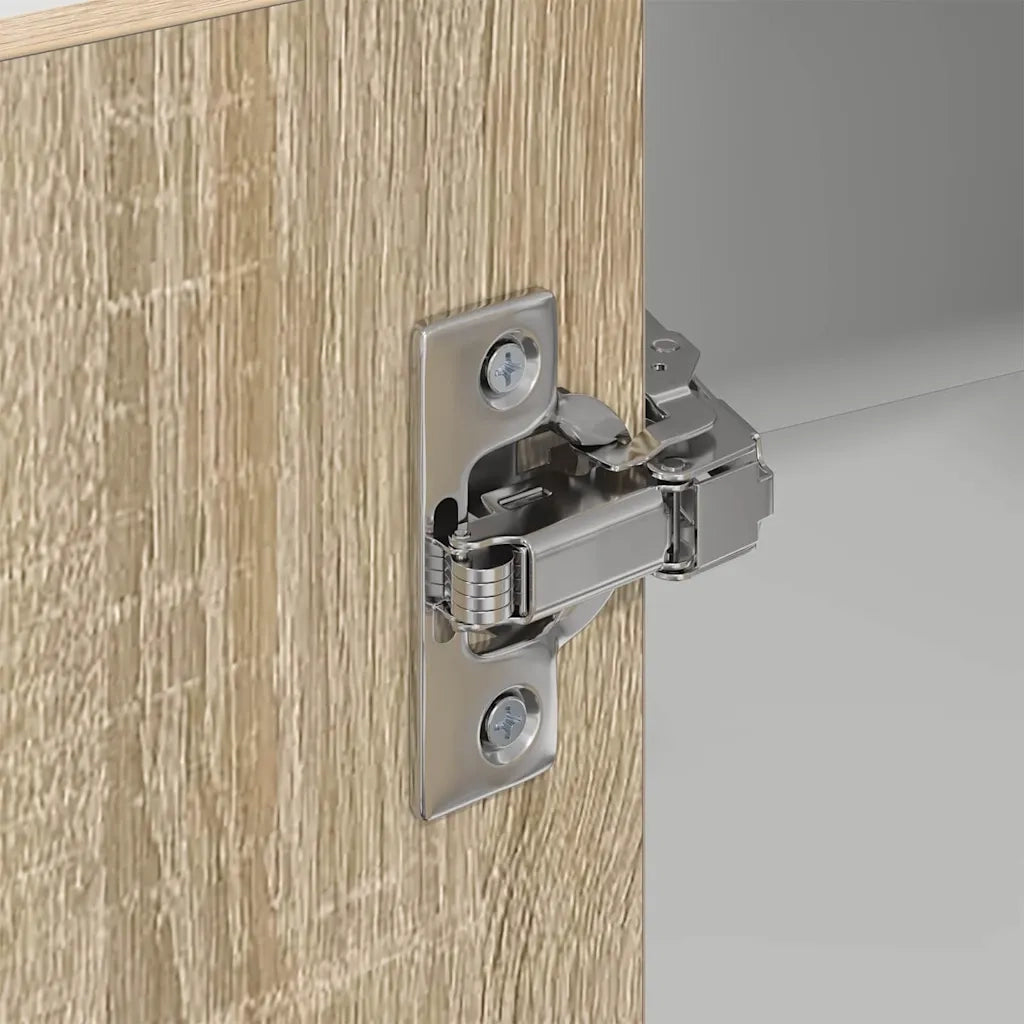 Mobiletto rettangolare moderno a parete con ampio spazio contenitivo 57 x 57 x 80 cm in legno composito bianco 02_0053331