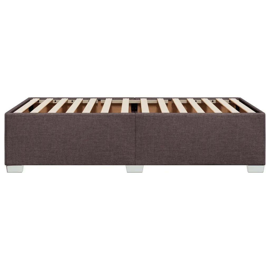 Giroletto senza Materasso Marrone Scuro 80x200 cm Tessuto