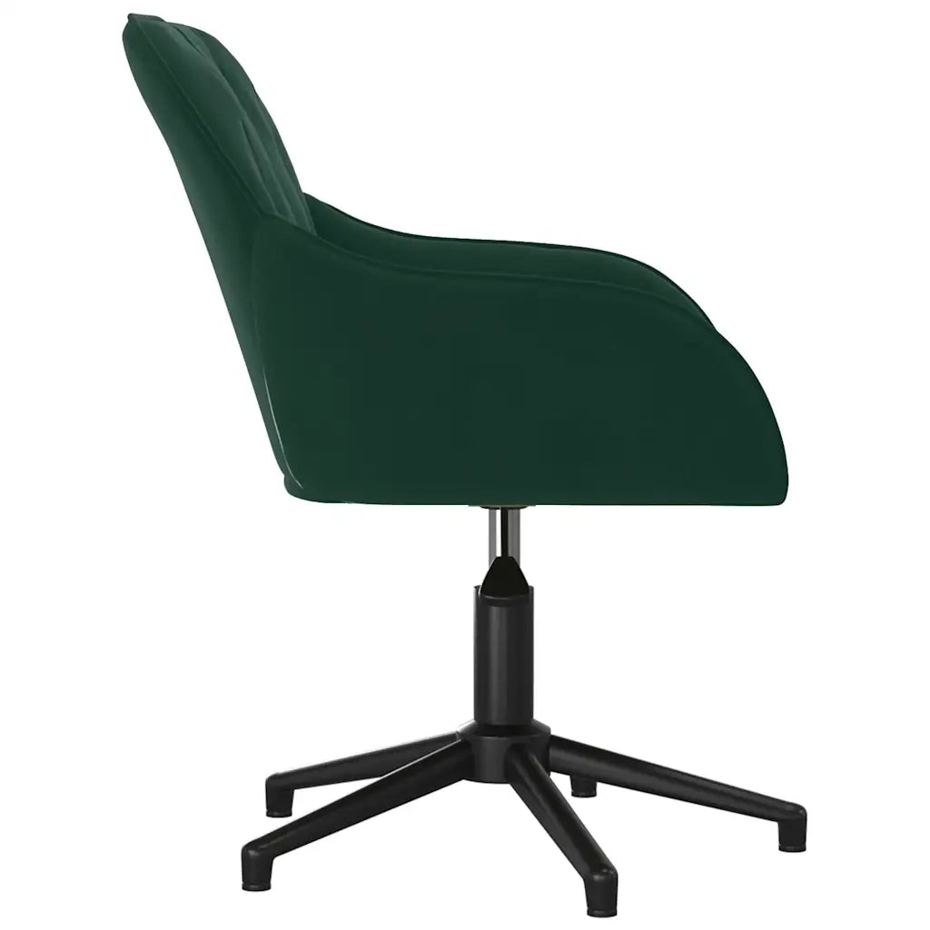 Sedie da Pranzo Girevoli 2 pz Verde Scuro in Velluto 3103379