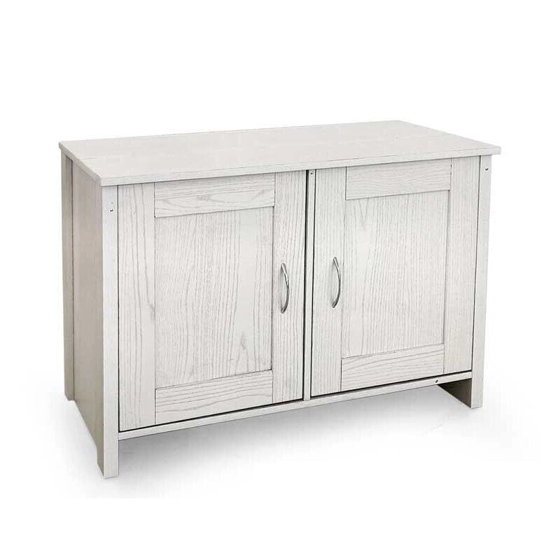 MOBILE DA ARREDO CON 2 ANTE 89X40X60CM IN COLORE BIANCO