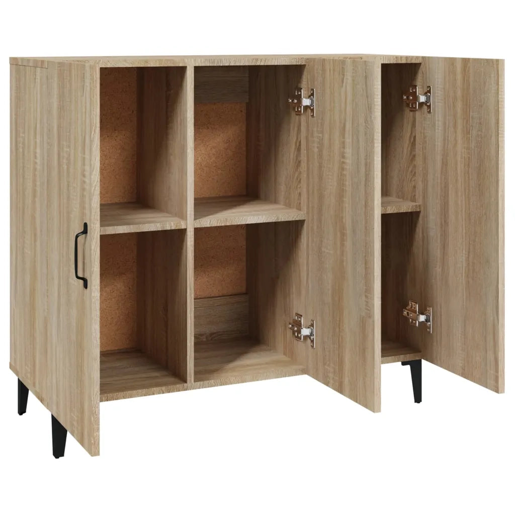 Credenza | Madia | Buffet da pranzo | Armadio da pranzo Rovere Sonoma 90x34x80 cm in Legno Multistrato
