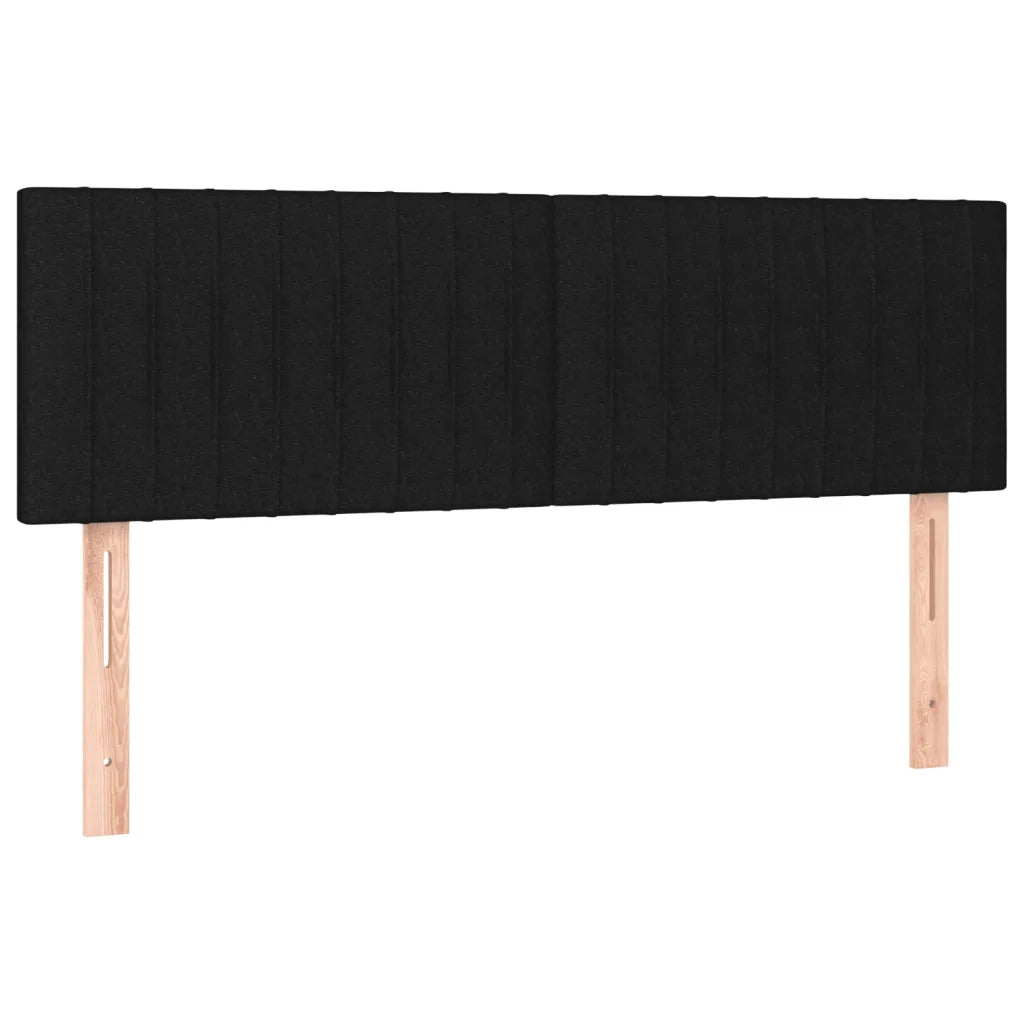 Giroletto a Molle con Materasso Nero 140x200 cm in Tessuto 3126967