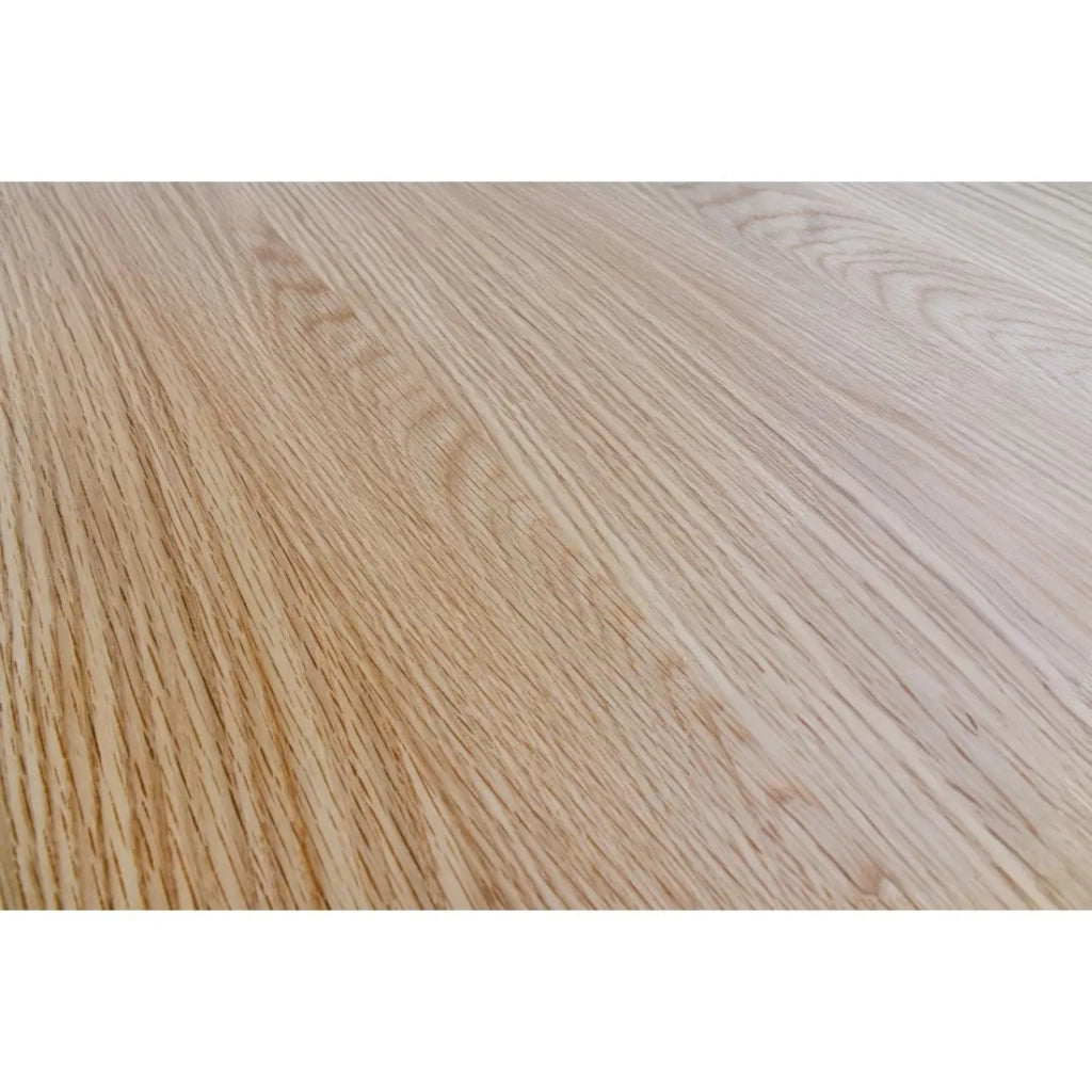 Tavolo da pranzo KANOVA 120 cm – Piano rotondo in rovere chiaro e piede centrale design – Stile contemporaneo