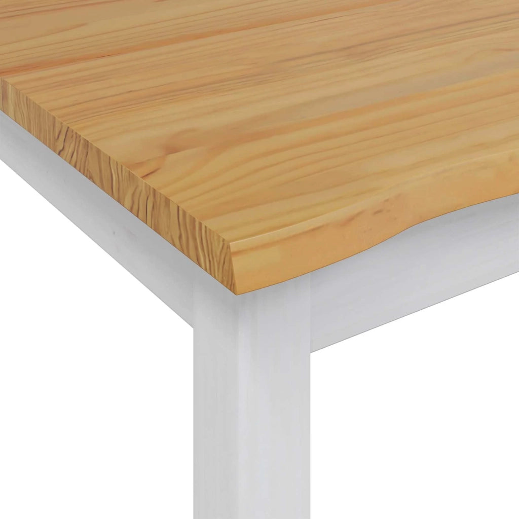 VidaXL Tavolo da pranzo EKAI Bianco 112 x 70 x 76,5 cm 42037008