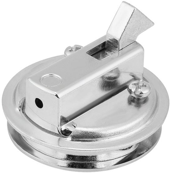 Pomello di apertura per vano - Acciaio inossidabile - Duraturo - Resistente alla corrosione - Per porta/pannello 1-10 mm - Diametro di superficie 45 mm - Peso ridotto 92 g - Cerniera per porta