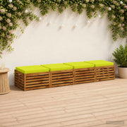 Cuscini per Sedia in 4 Pezzi SOEST 4 pz 100% Poliestere 945078