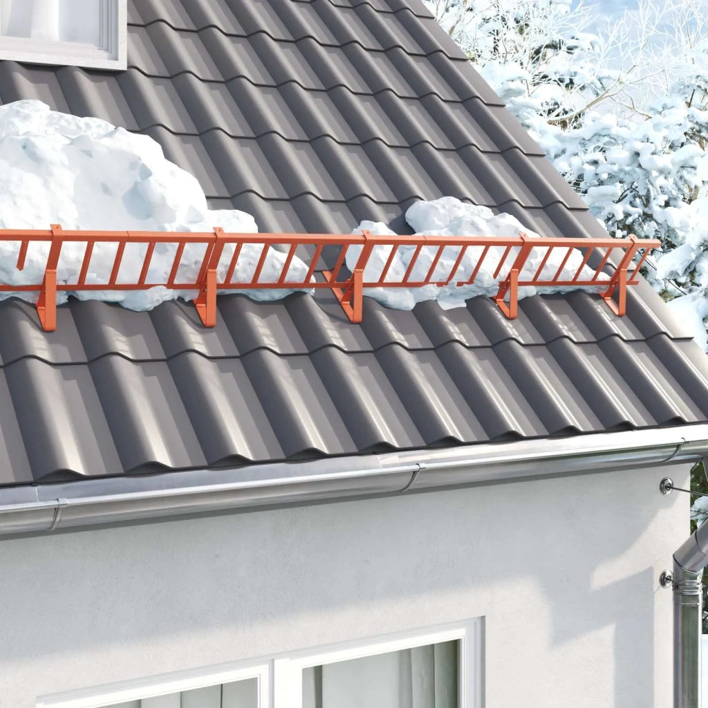 Guardia per neve sul tetto Rosso 300 x 29,5 x 34,5 cm Acciaio CFW6880494