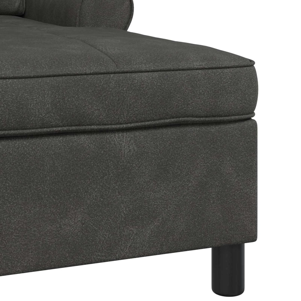 Chaise Lounge | Sedia a Sdraio con cuscino Nero 91 x 157 x 91 cm Pelle Sintetica CFW6751806