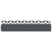 Bordure per prato 20 pz Antracite 103 x 0,05 x 22 cm Acciaio CFW6886707