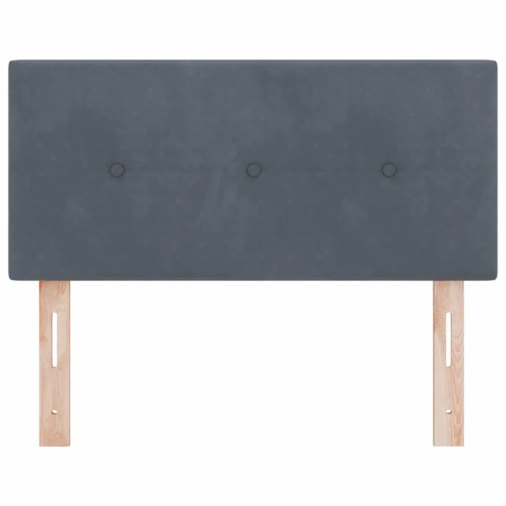 Testiera | Testata LED con strisce LED Grigio 100 cm Velluto