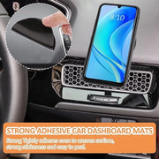 Matrice di protezione antiscivolo per auto - 10 pezzi - adesivo autoattacco - lavabile - riutilizzabile - gomma adesiva per auto - supporto per telefono - supporto per chiavi - matrice antiscivolo per interno auto