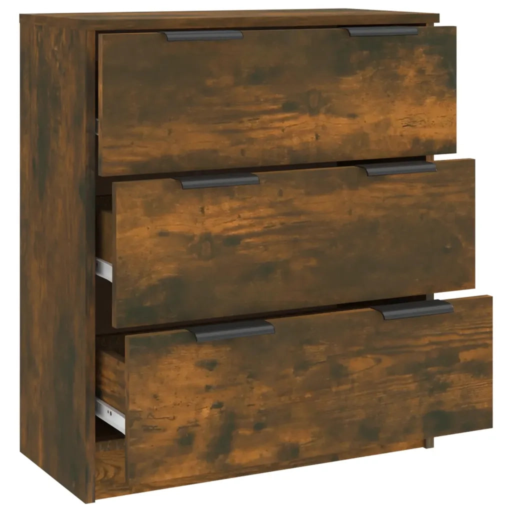 Credenza-Buffet-Armadio da cucina Rovere Fumo 60x30x70 cm in Legno tecnico 863251