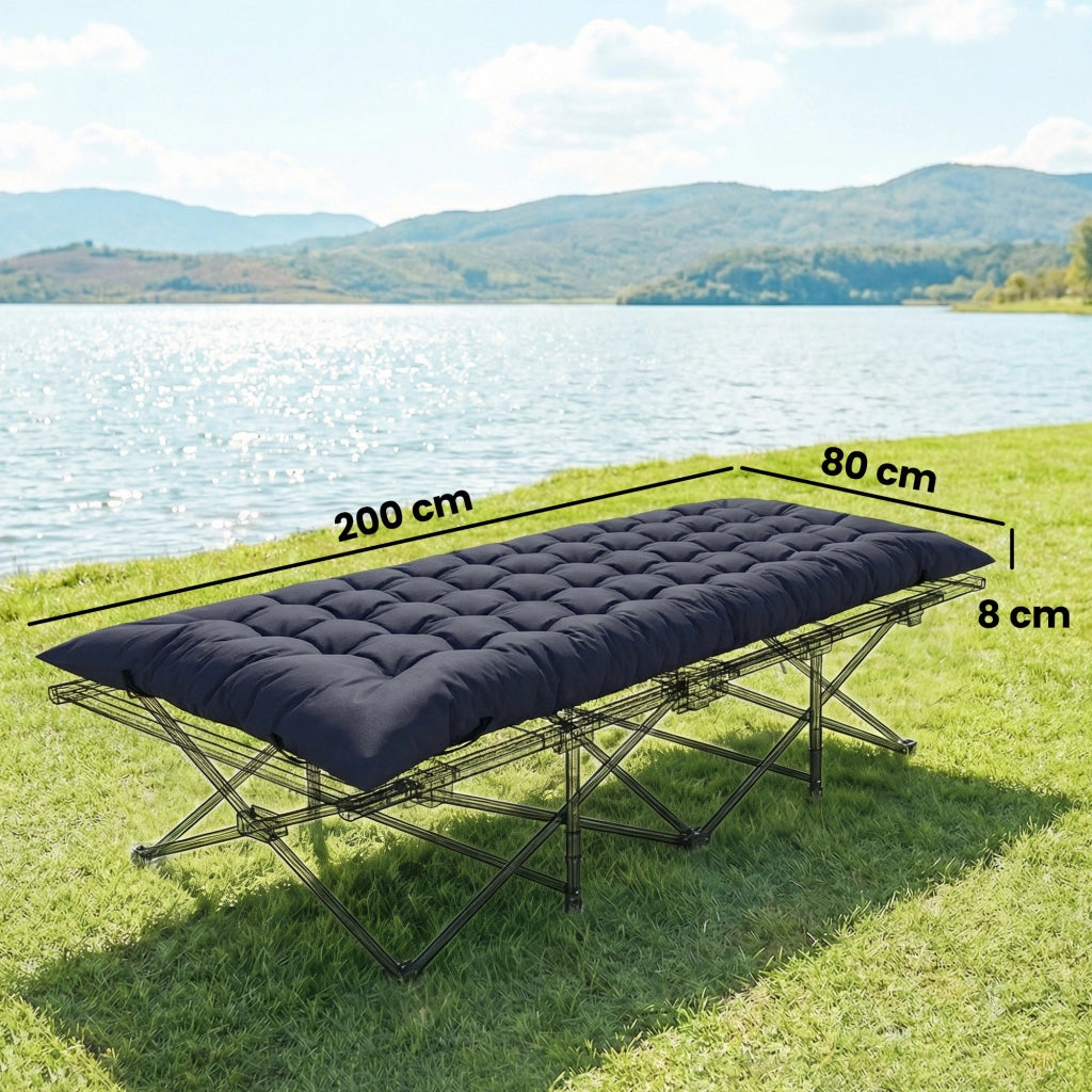 Letto da Campeggio Pieghevole ¨C Minimal ¨C Grigio Scuro