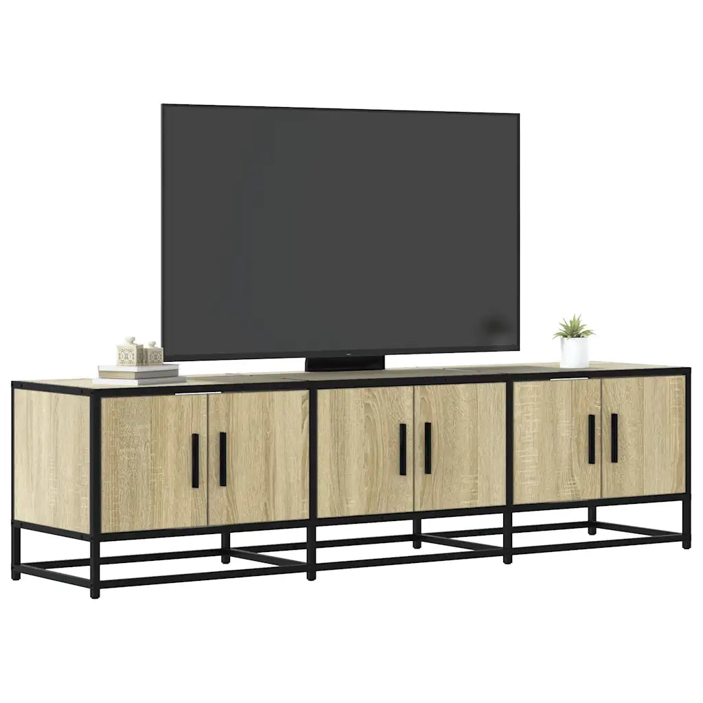 Mobile TV | Armadietto TV | Mobile Porta TV Rovere Sonoma 150x35x41 cm in Truciolato e Metallo