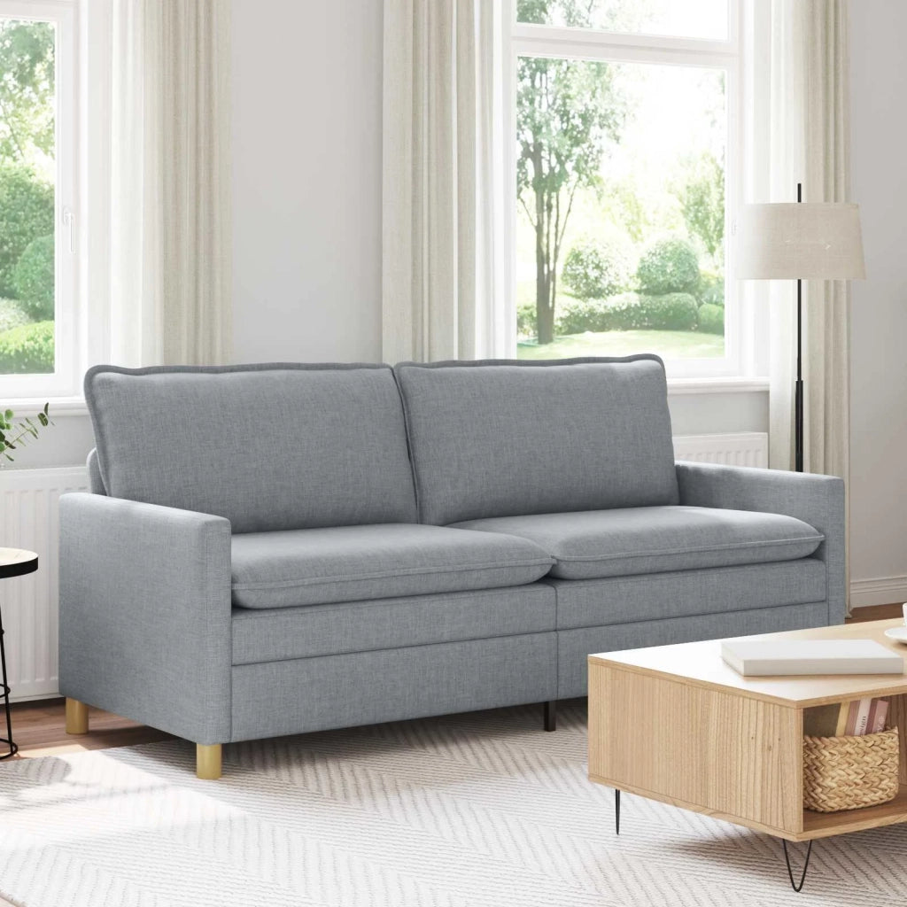 Divano Grigio Chiaro Tessuto 42028873