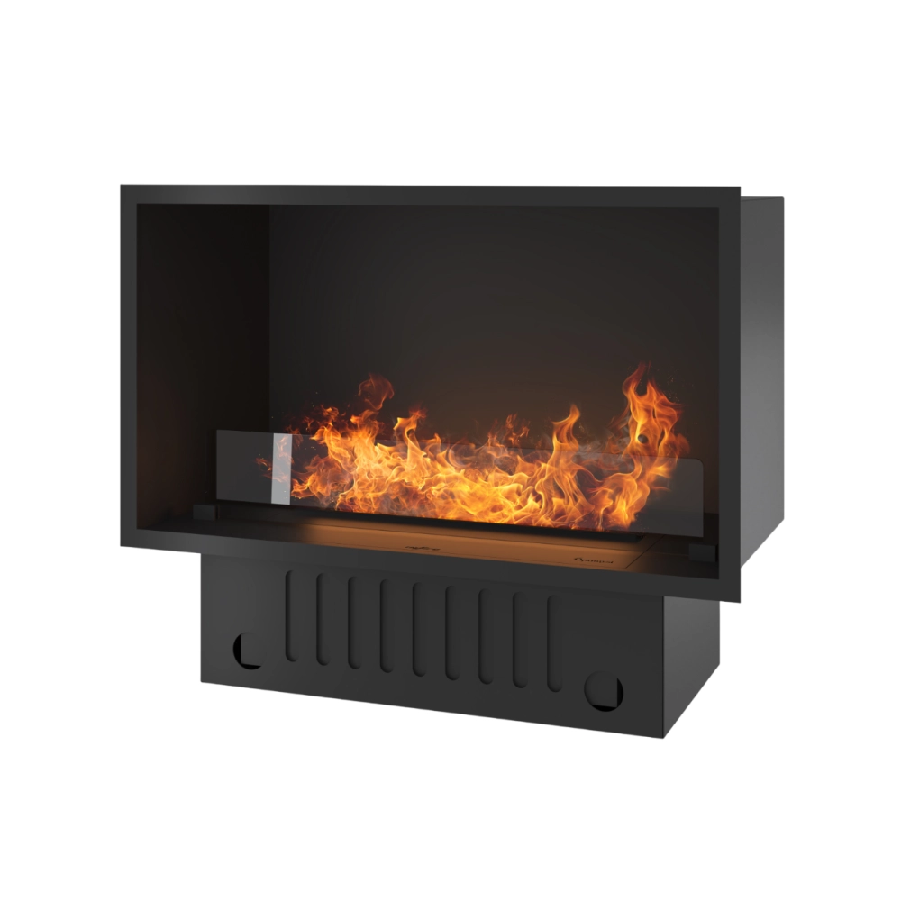 Caminetto a Vapore Acqueo da Incasso Invapo Inside 800 - Fiamma Multicolore, Effetto 3D e Controllo App, Serbatoio 1.2l - 835cm
