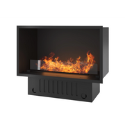 Caminetto a Vapore Acqueo da Incasso Invapo Inside 800 - Fiamma Multicolore, Effetto 3D e Controllo App, Serbatoio 1.2l - 835cm
