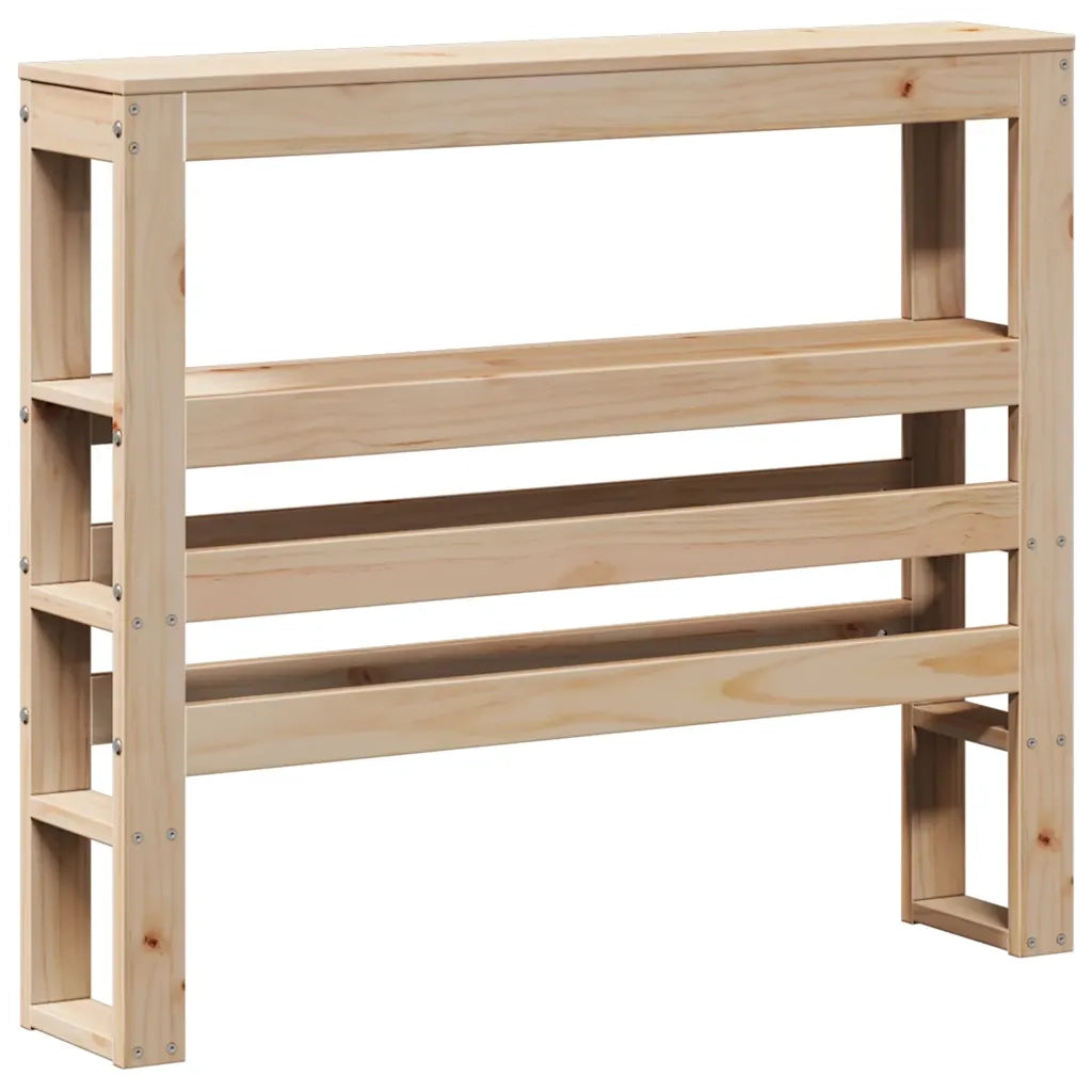 Giroletto con Testiera 90x190 cm in Legno Massello di Pino 3305955