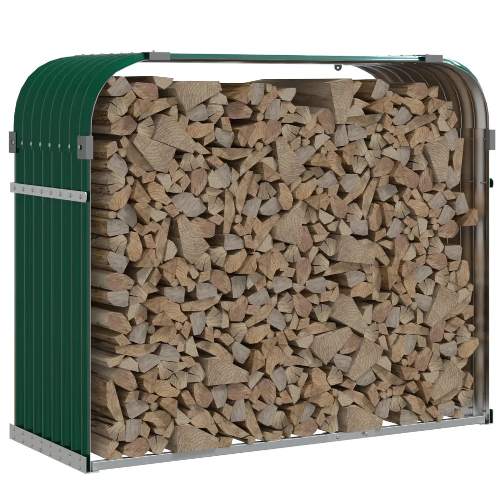 Portaceppi Verde 120x45x100 cm in Acciaio Zincato CFW6906037