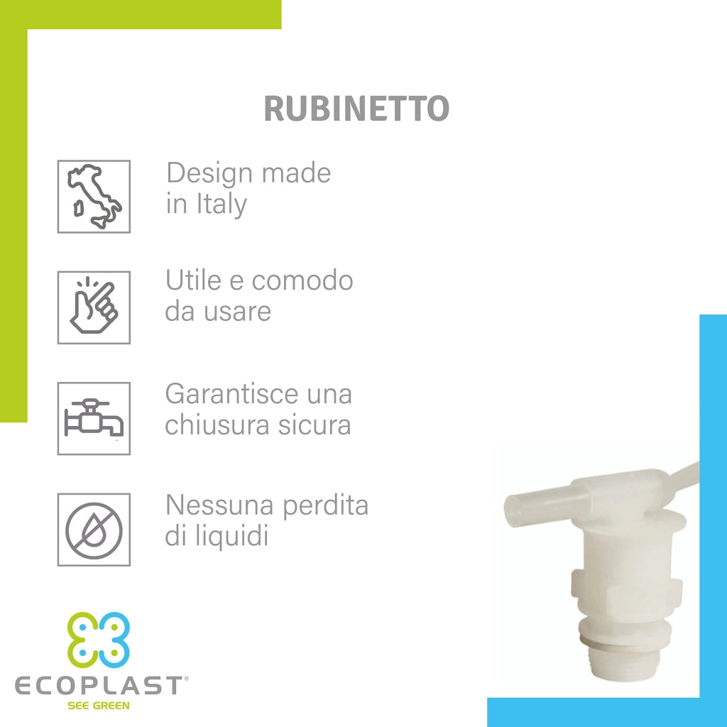 Rubinetto in Plastica per Taniche e Fusti
