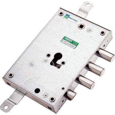 SERRATURA METALLO APPLICARE 85571AN MOTTURA  F.SAGOM M2 TRIPL+SCR IP.MM 37 E.MM 63 SX SP.MM 10