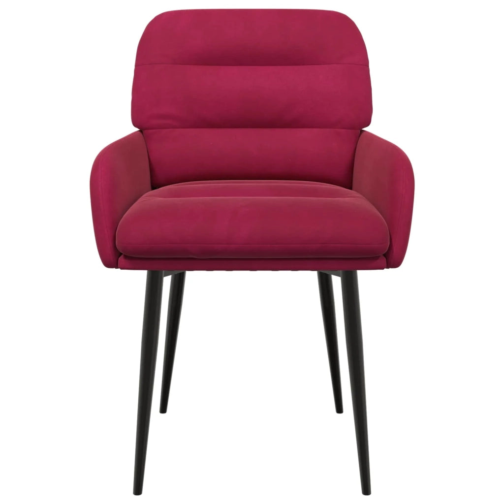 Sedie da pranzo 6 pz Velluto Rosso Vino 59 x 59,5 x 90 cm 3428251
