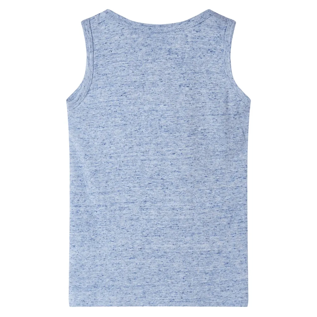 Canotta da Bambino Blu Mélange 128 12497