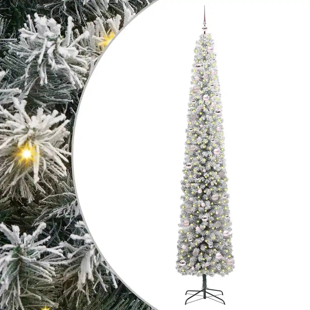 Albero di Natale artificiale con 300 LED Verde 270 cm 3395055