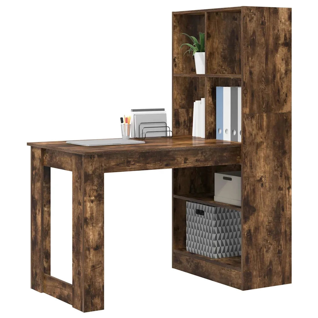 Scrivania | Tavolo da Ufficio Rovere fum¨¦ 122 x 67 x 145 cm Legno multistrato