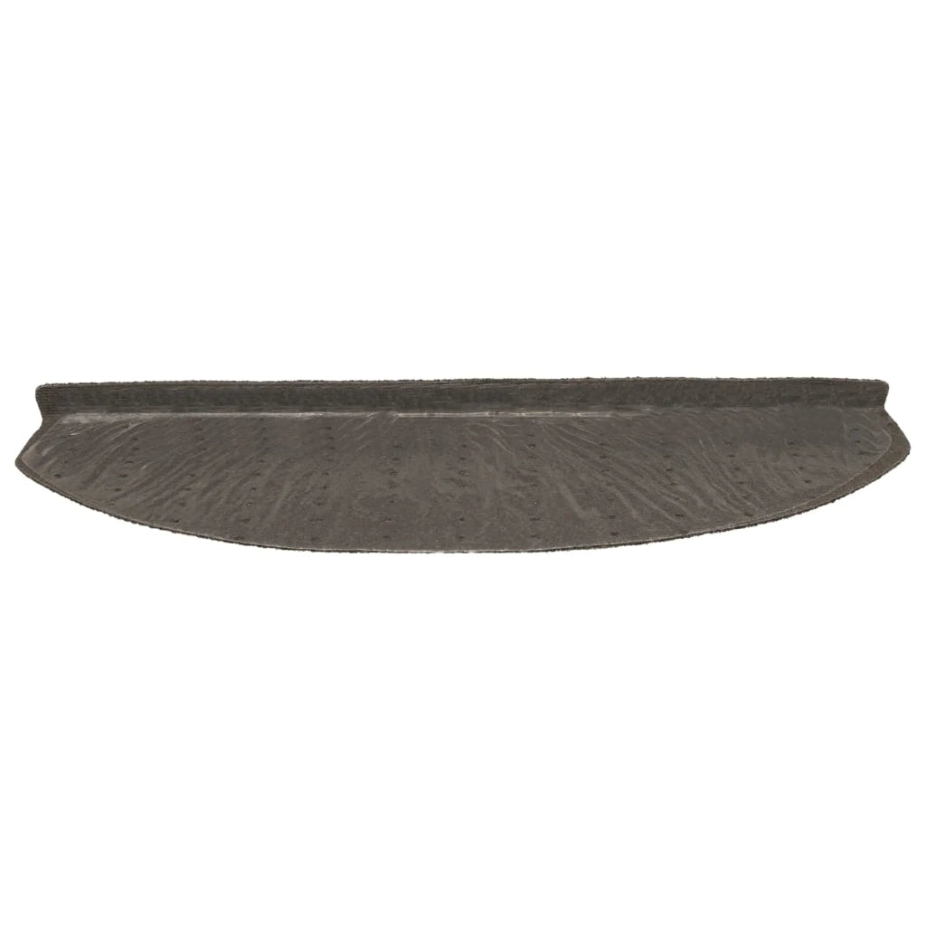 Tappetini per scale autoadesivi Semicircolare 15 pz | Gradini per Scale Antracite