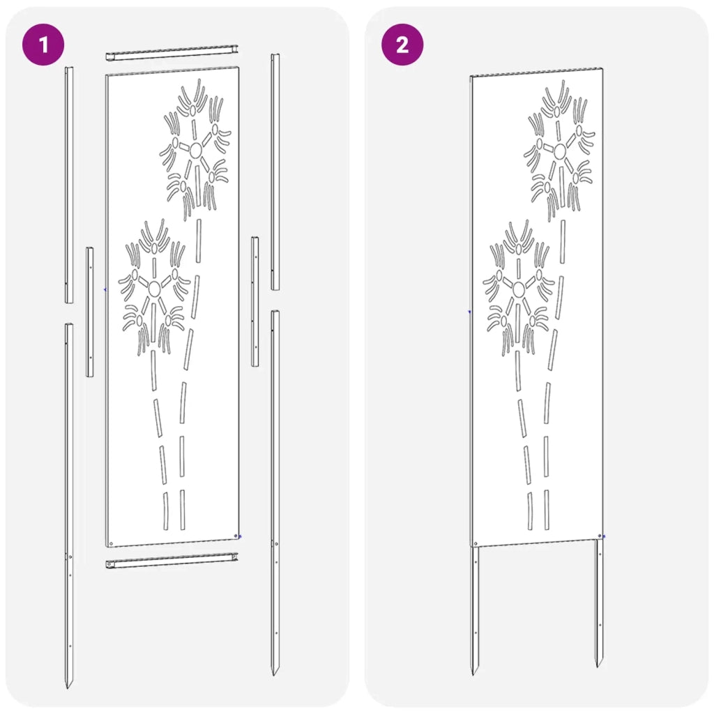 Schermo per privacy in giardino Traforo Antracite 32 x 140 cm CFW3528289