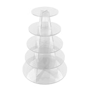 Alzatina in plexiglass 5 ripiani tondi