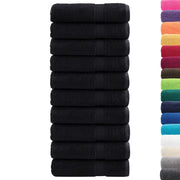 Asciugamani Premium SOLUND 10 pz | Teli per bagno Neri 50x100 cm 600 g/m2