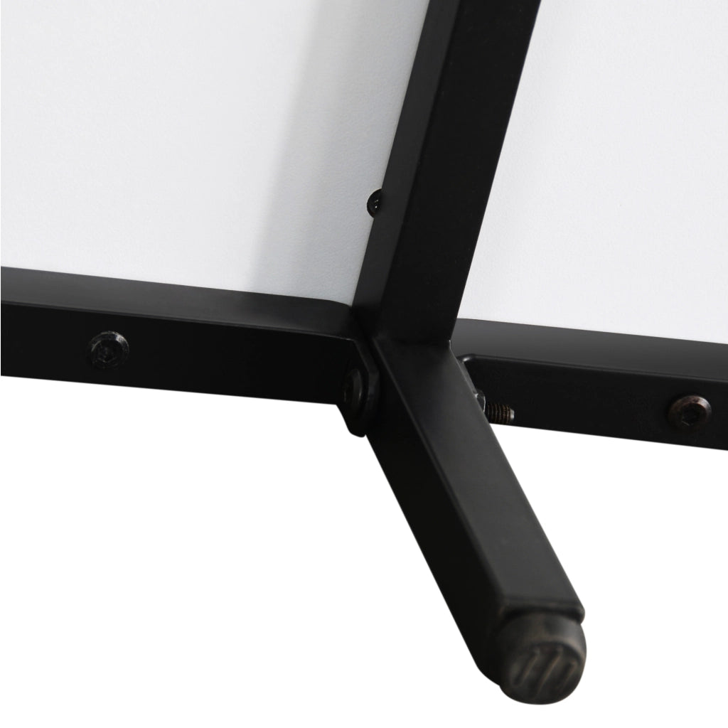 OKWISH Mobile TV con 2 Ante 2 Cassetti e 2 Vani Aperti, Stile Moderno per Soggiorno, MDF Bianco e Legno 180 x 38 x 50 cm