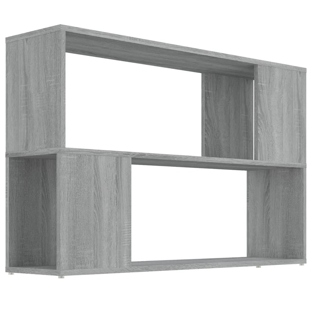 Libreria-Scaffale per Libri-Mobile di Stoccaggio Grigio Sonoma 100x24x63 cm in Legno Multistrato