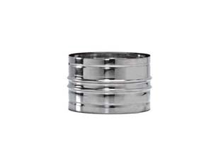 RACCORDO PER TUBO ACCIAIO INOX M/M 304 MONOPARETE SPESSORE MM.0,5  MM ø mm.150