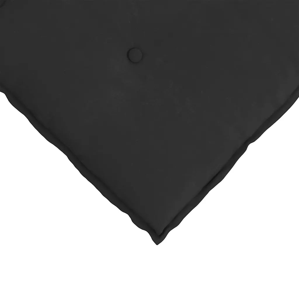 Cuscino per Schiena Nero 60 x 50 cm Tessuto in Microfibra 42014690