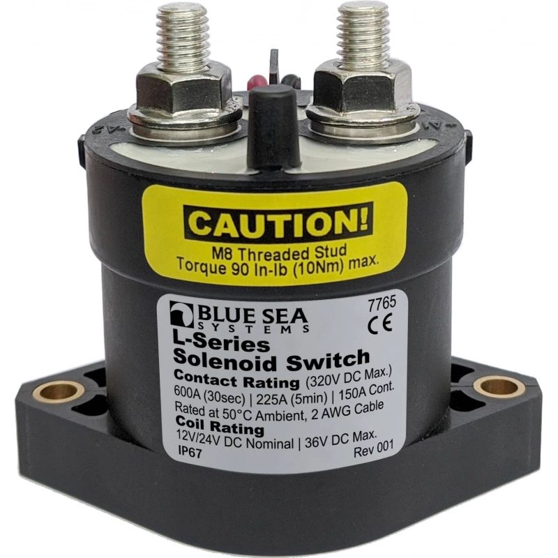 SOLENOIDE SERIE L 150A 12/24V 12/24V - 250AMP MAX