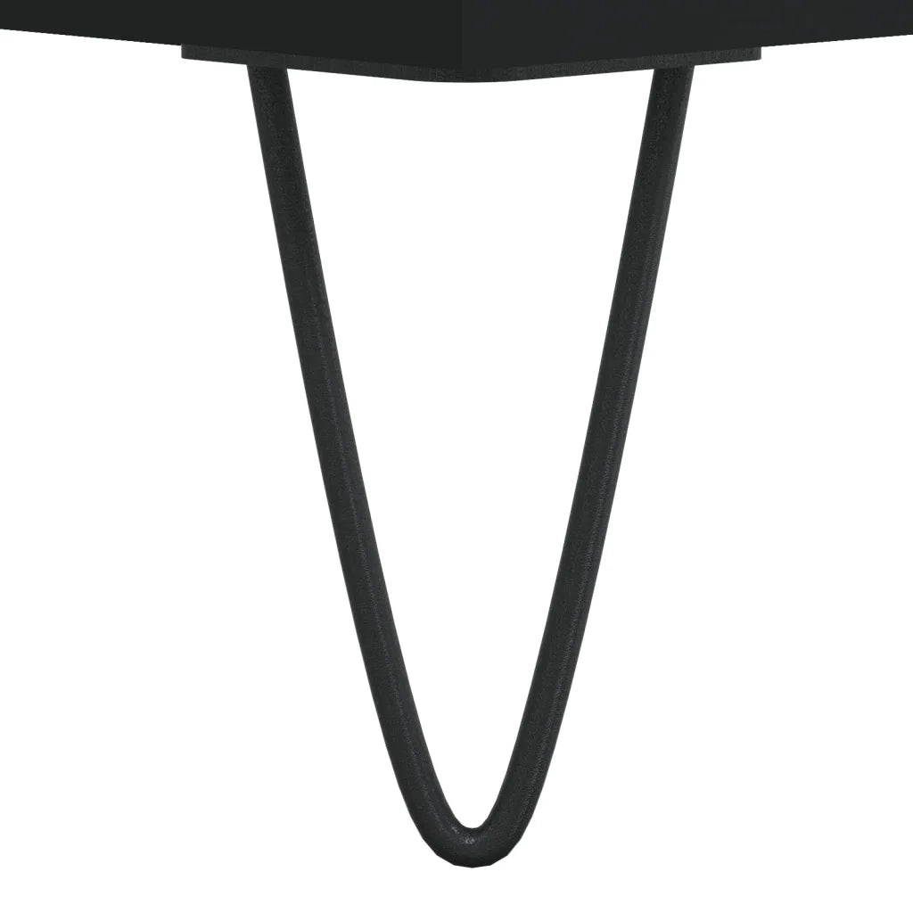 Tavolino da Salotto-Tavolino da soggiorno-Tavolo Nero 55x55x36,5 cm in Legno Multistrato 453712