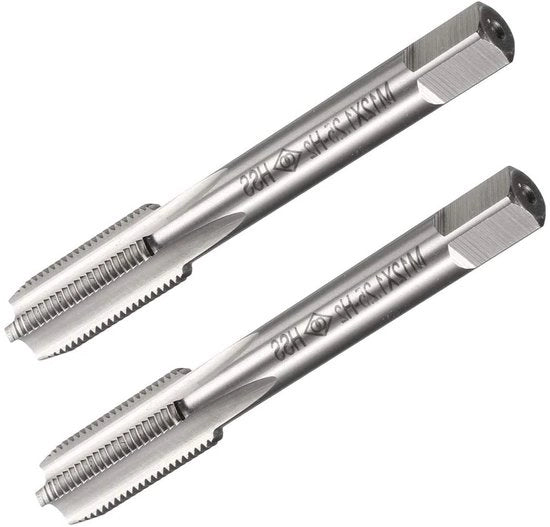 Cranio a viti M12 x 1,25 mm - Frese HSS a viti - 3 bocchette - Manuale/Macchinale - Lunghezza della vite 30 mm - Tolleranza H2 - Tappo a vite