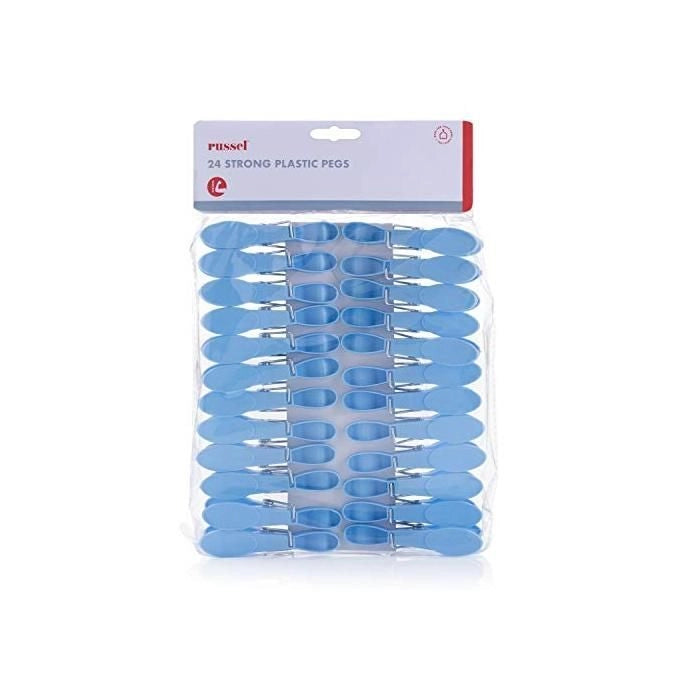 24 Mollette da bucato medie in plastica