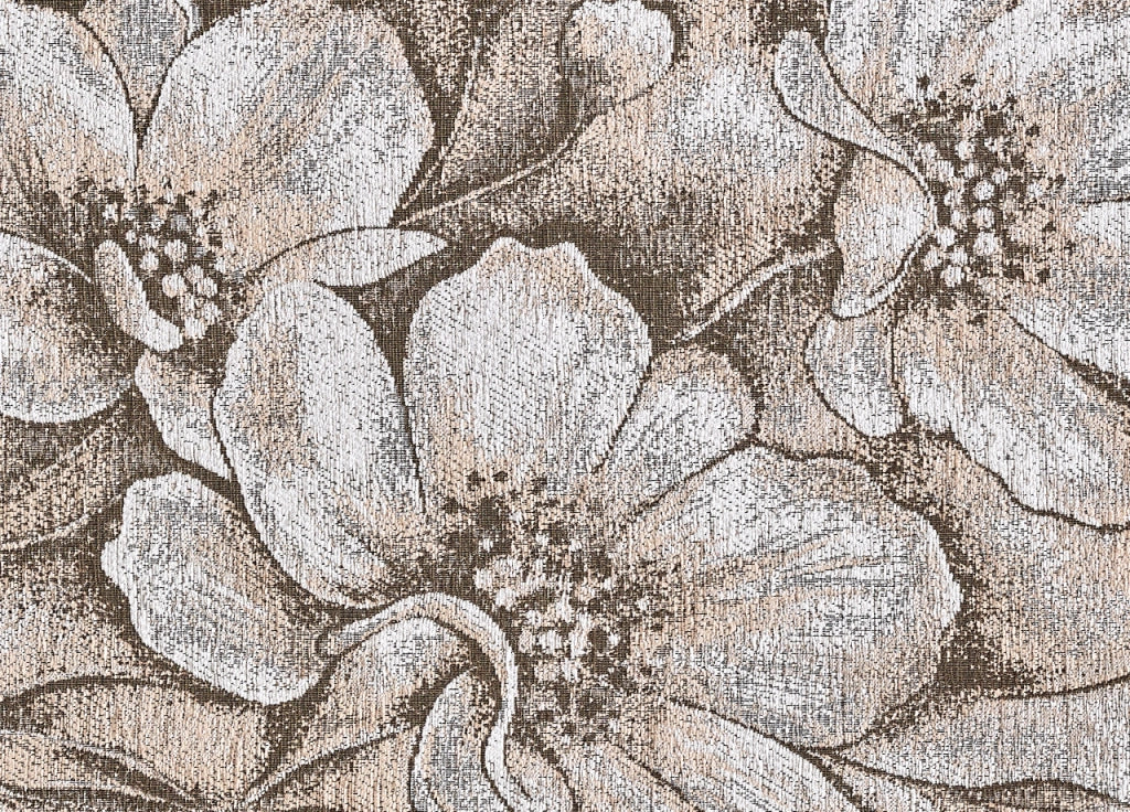 Tappeto Salotto Velour Antiscivolo Disegno Asturia By Suardi - 175x240 - Tortora
