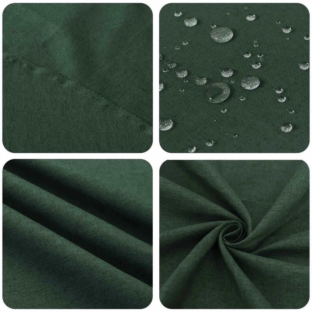 Tovaglia da Tavolo Quadrato Verde Scuro 110 x 110 cm 42039941